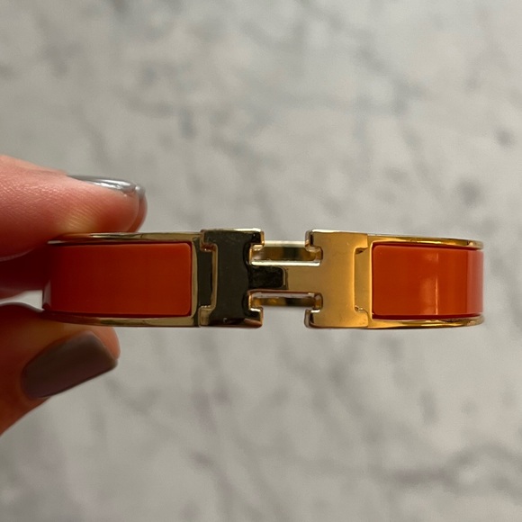 Zara Jewelry Orange And Gold H Bracelet Poshmark